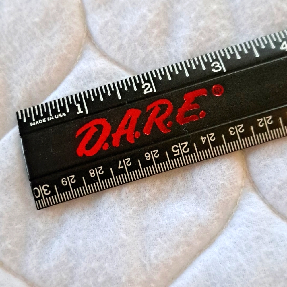 DARE vintage ruler